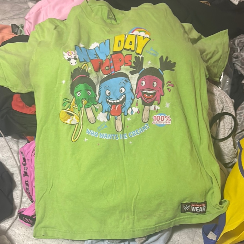 Adult L Green New Day Pops T-Shirt